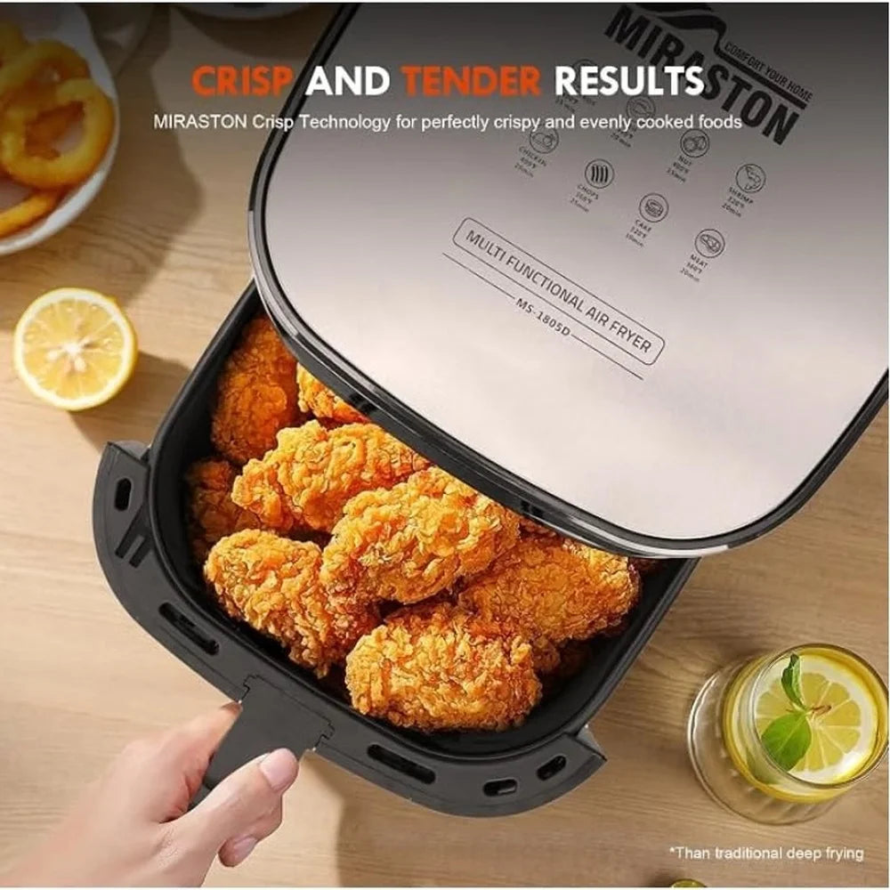 Miraston Digital Touch Air Fryer With Stainless Steel Basket