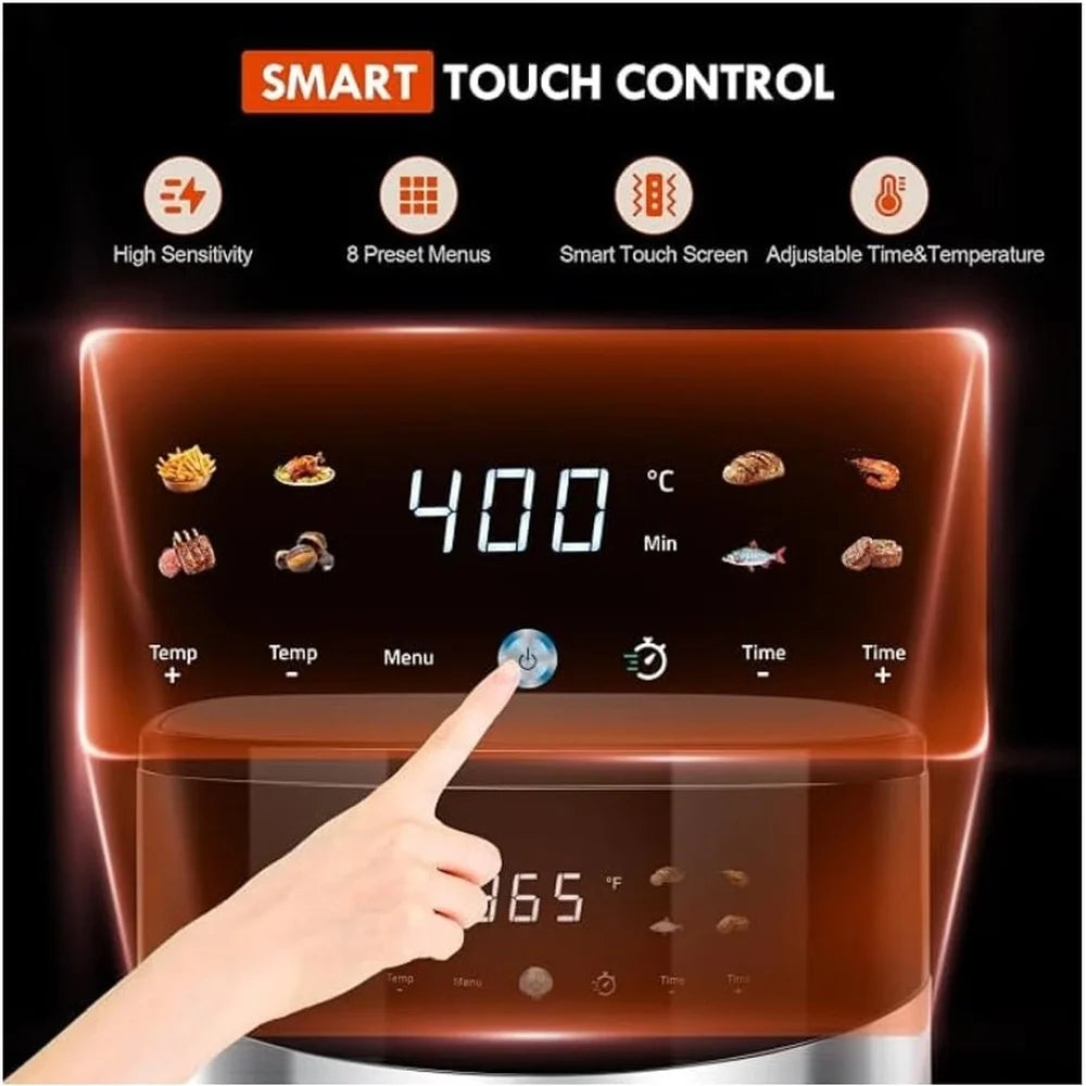 Miraston Digital Touch Air Fryer With Stainless Steel Basket