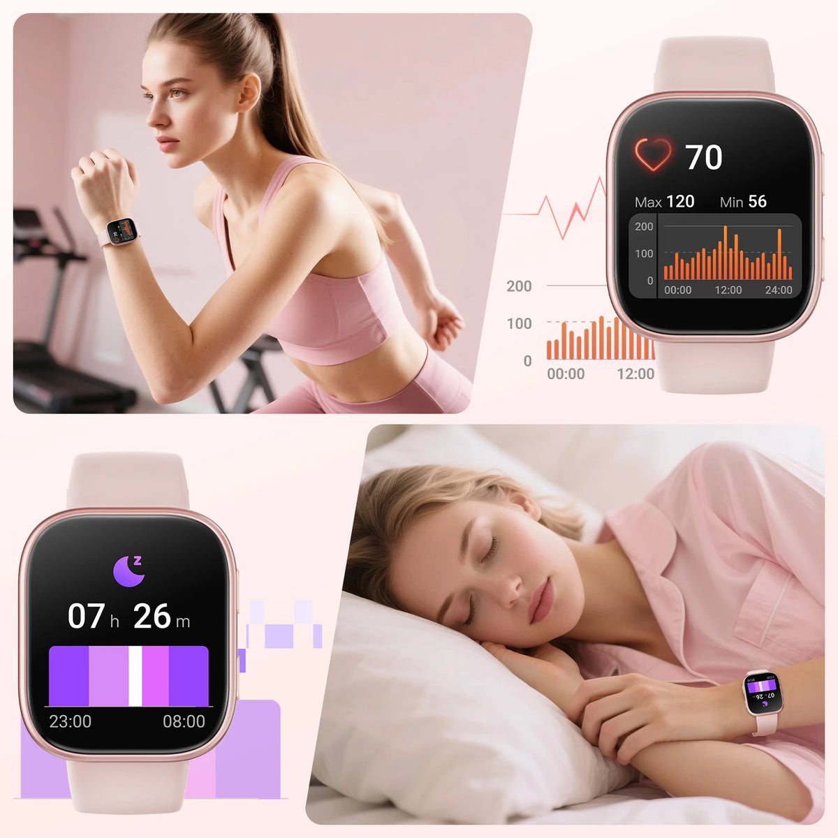 Waterproof Smart Watch With Bluetooth Calling And Heart Rate Monitor