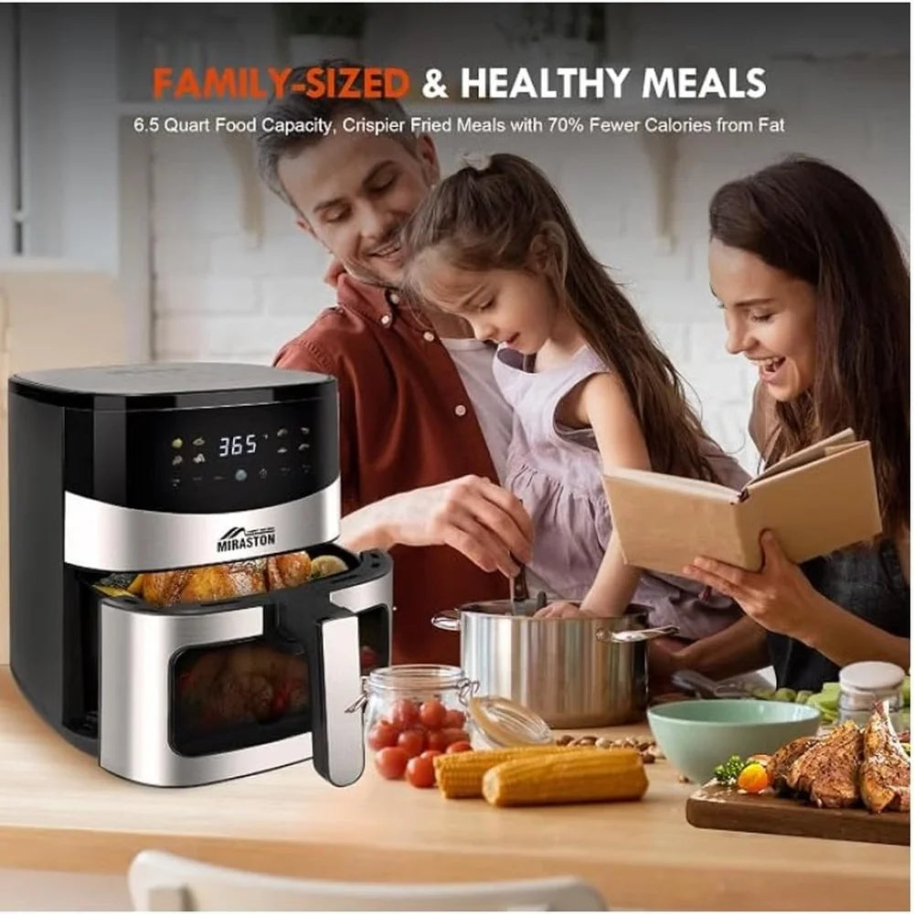 Miraston Digital Touch Air Fryer With Stainless Steel Basket