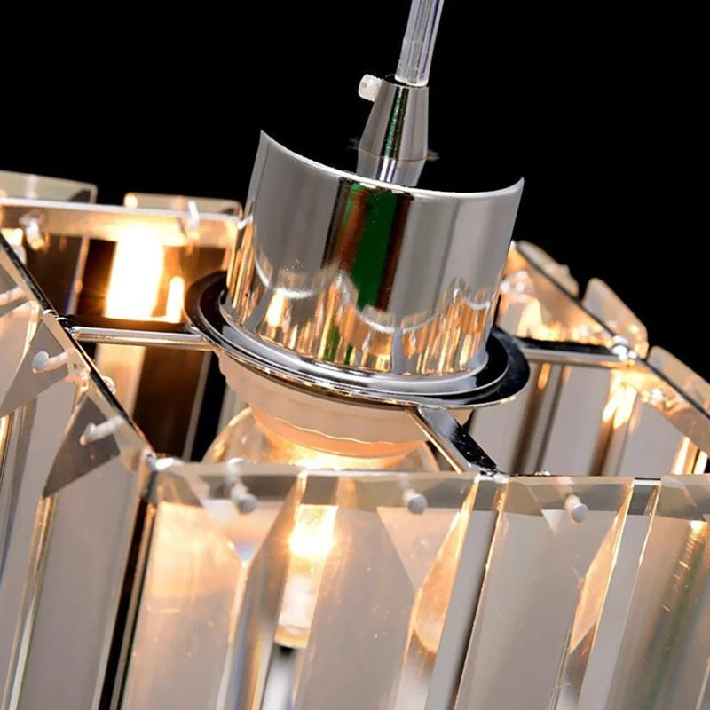 Vetulus Modern K9 Crystal Minimalist Ceiling Chandelier Lamp