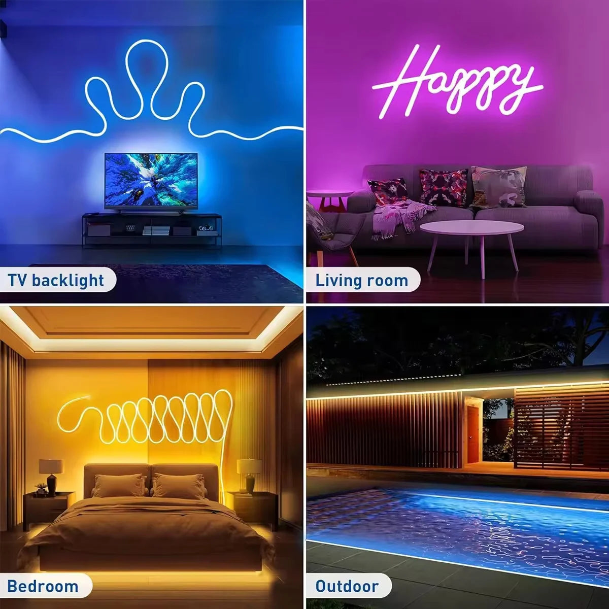 USB Waterproof Bluetooth Music Sync Flexible LED Strip Light