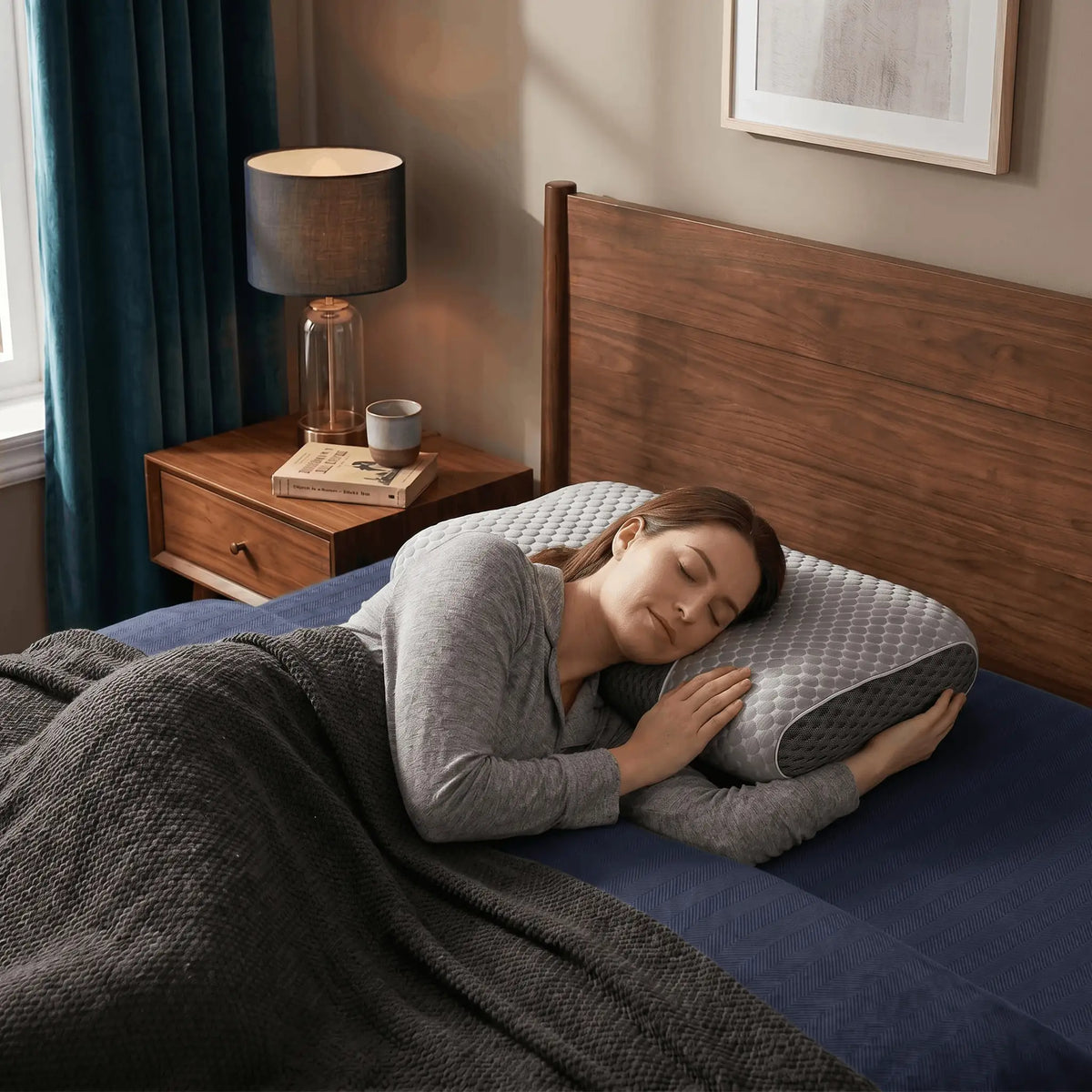 Ergonomic Neck And Shoulder Massage Pillow For Comfortable Sleep