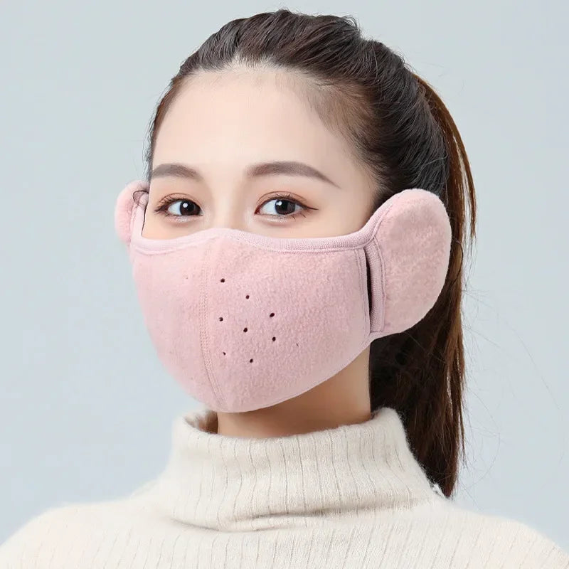 Thermal Windproof Fleece Face Mask For Winter Bike Riding
