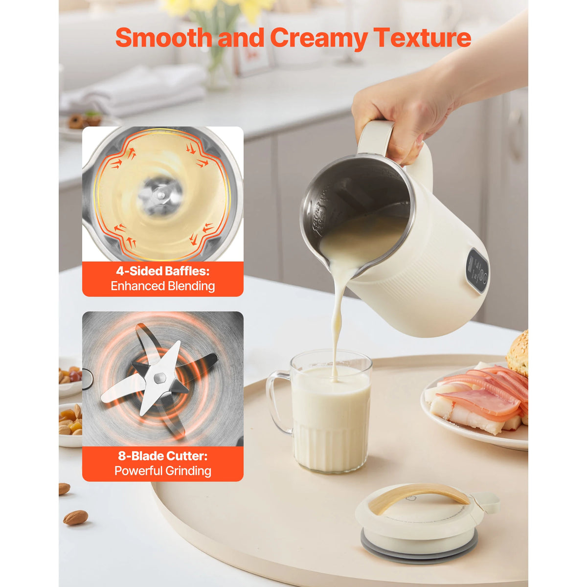 Vevor Eight In One Nut Milk Maker With Self Cleaning