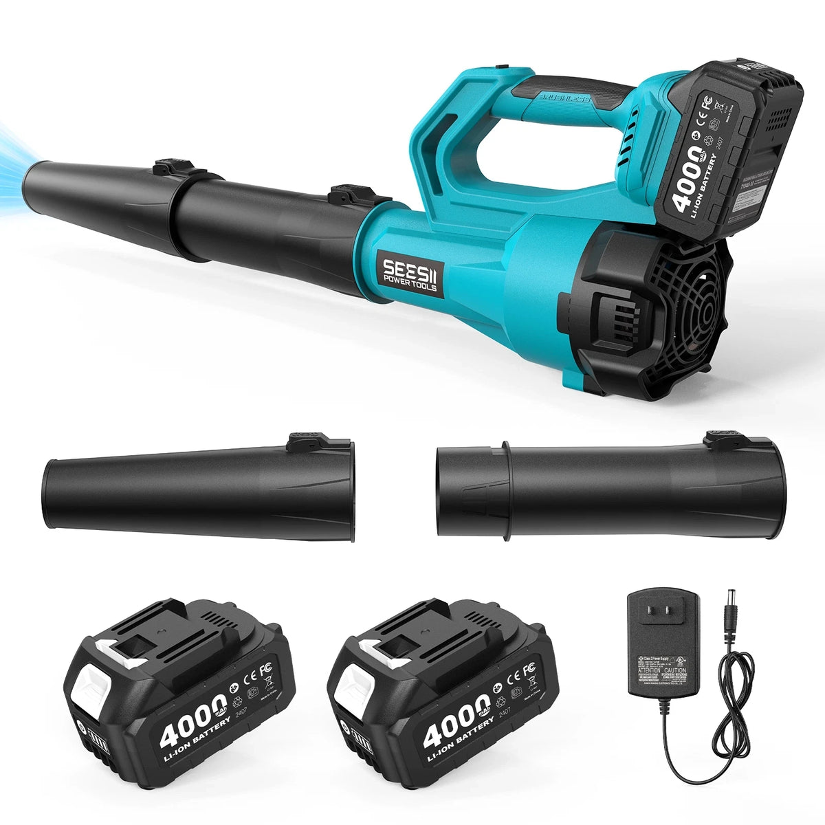 Seesii Brushless Turbo Blower 780CFM Cordless Leaf Snow Cleaner