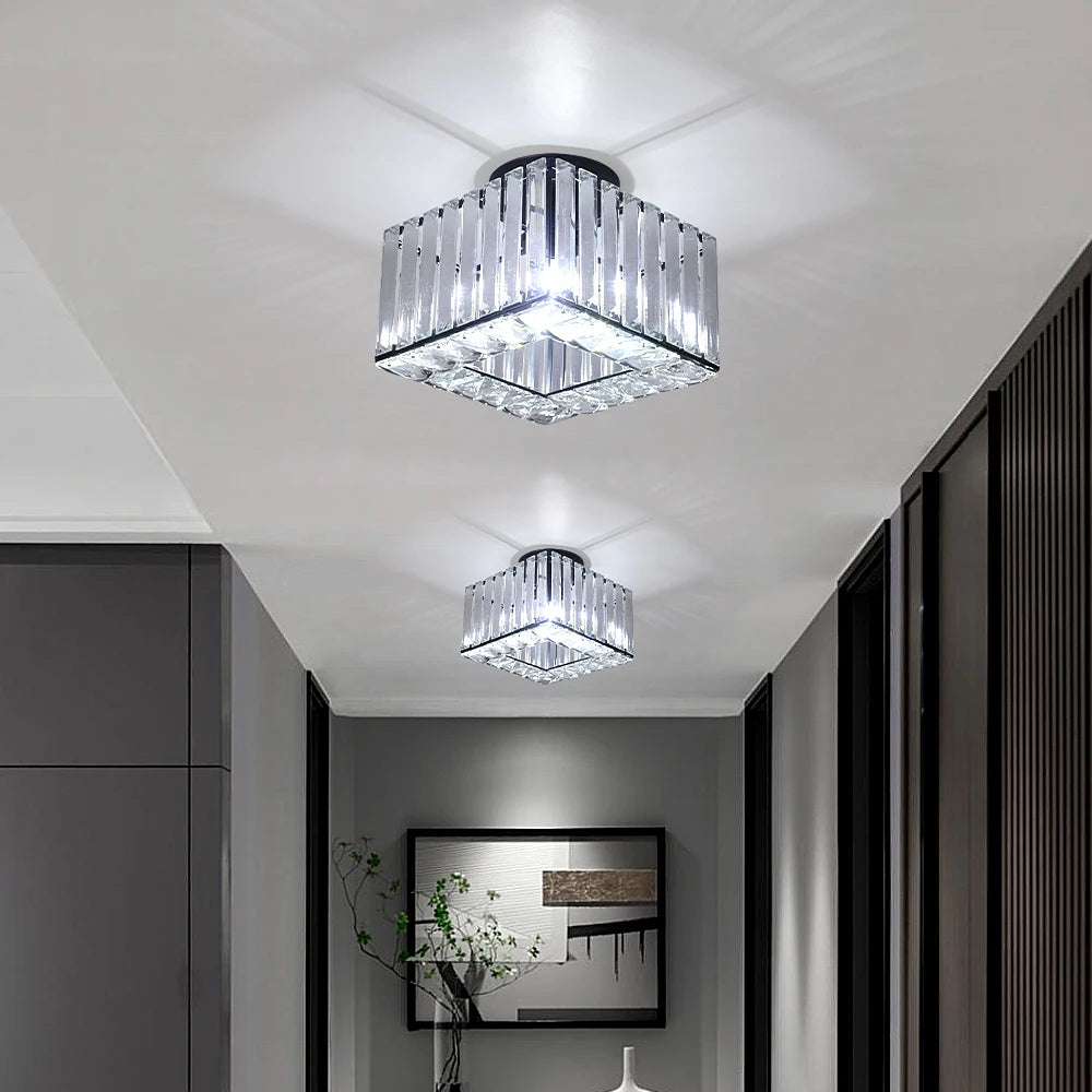 Vetrulus Modern Crystal LED Pendant Light For Dining Room Decor