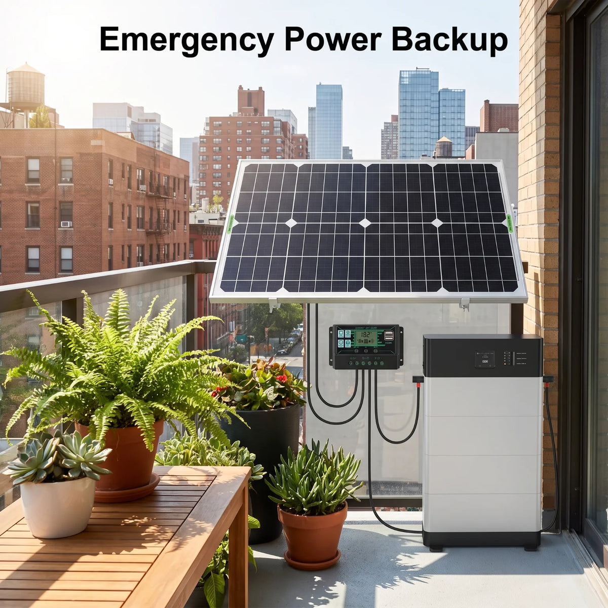 Portable Monocrystalline Solar Panel Kit With Charge Controller