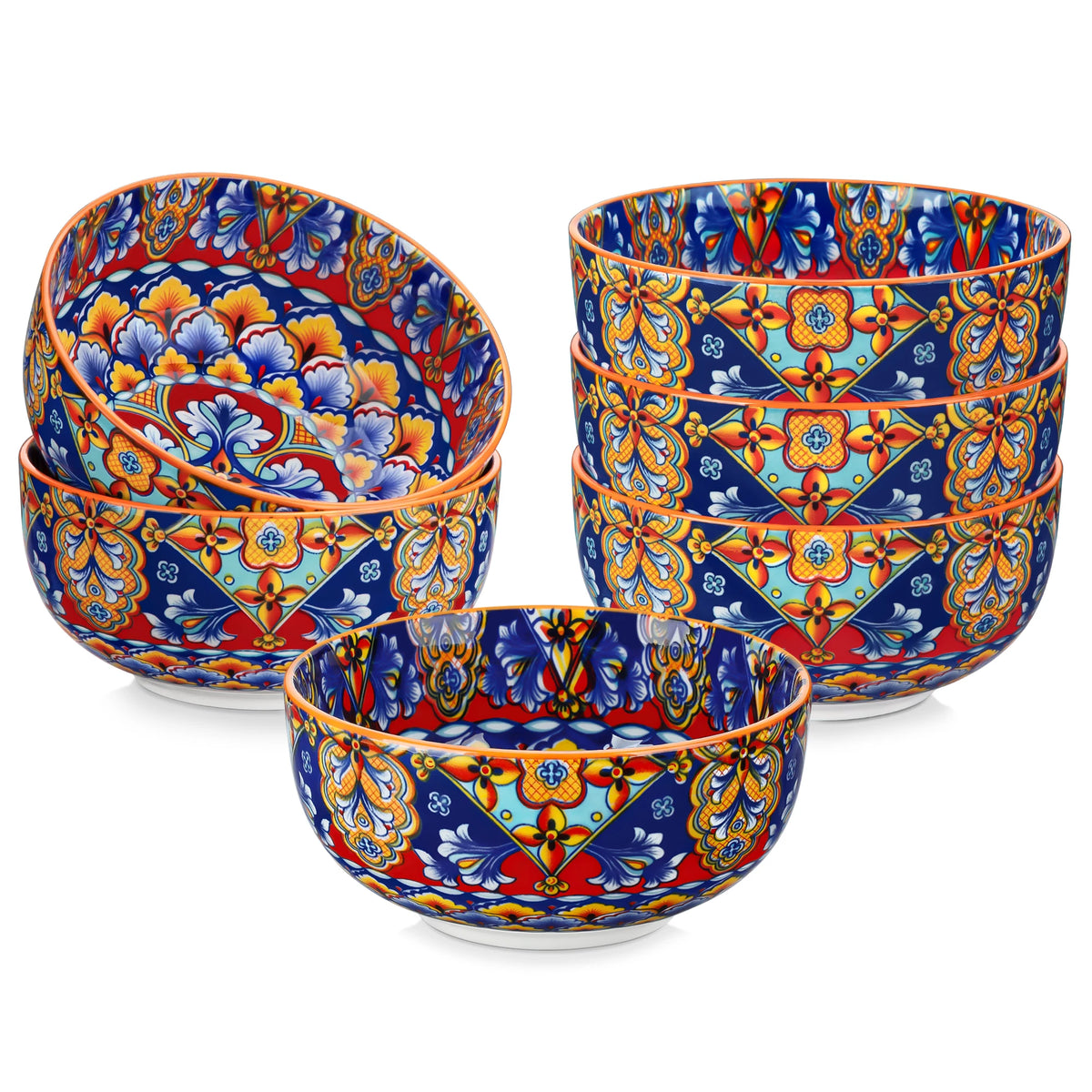 Vancasso Bohemian Ceramic Cereal and Soup Bowls for Everyday Dining