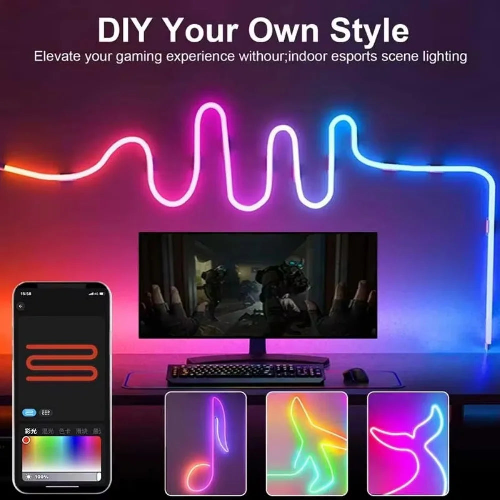USB Waterproof Bluetooth Music Sync Flexible LED Strip Light