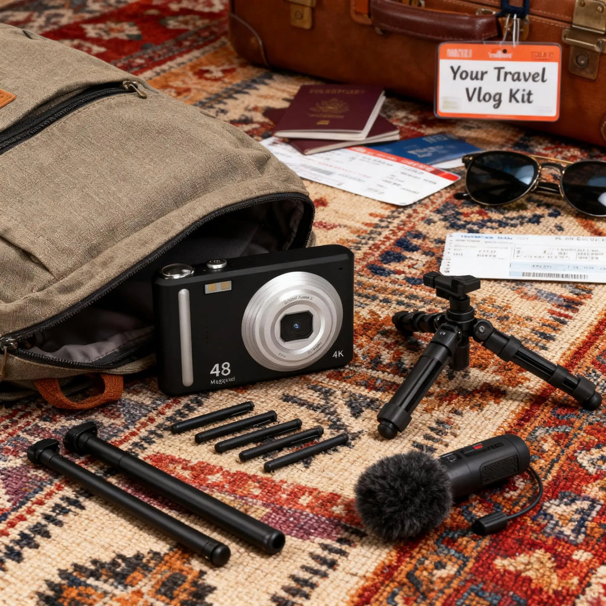 4K Digital Camera With Autofocus, 48MP Vlogging And 16X Zoom