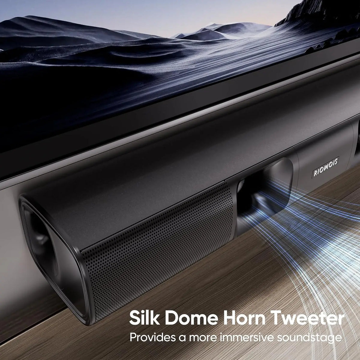 Home Theater Soundbar With Subwoofer Bluetooth Optical Audio Connectivity
