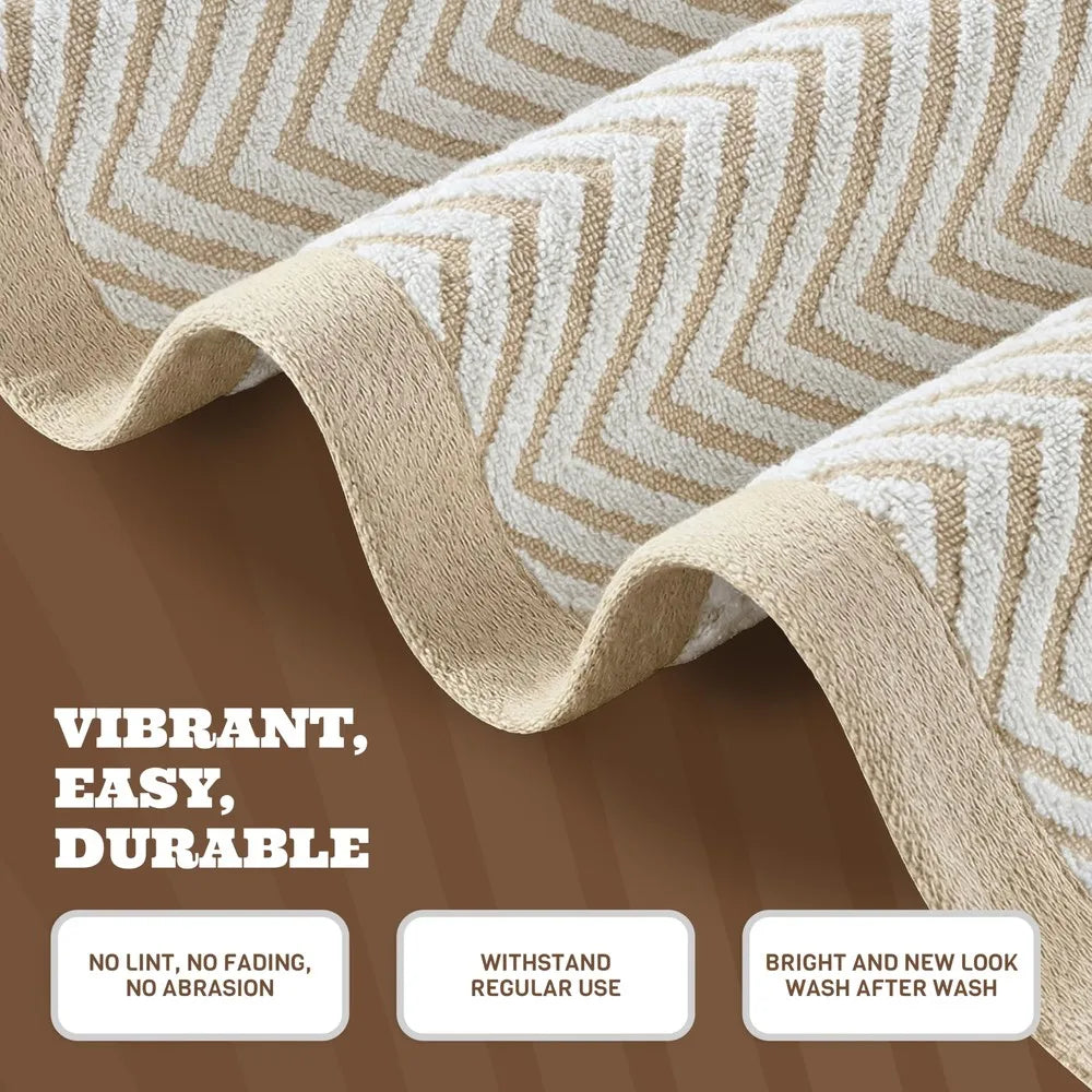 Superior Absorbent Chevron Cotton Beach And Pool Towels