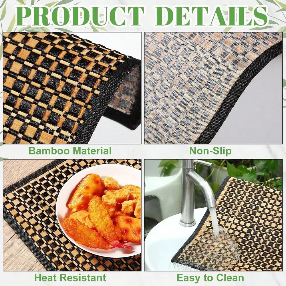 Christmas Washable Heat Resistant Placemats for Dining and Kitchen Tables