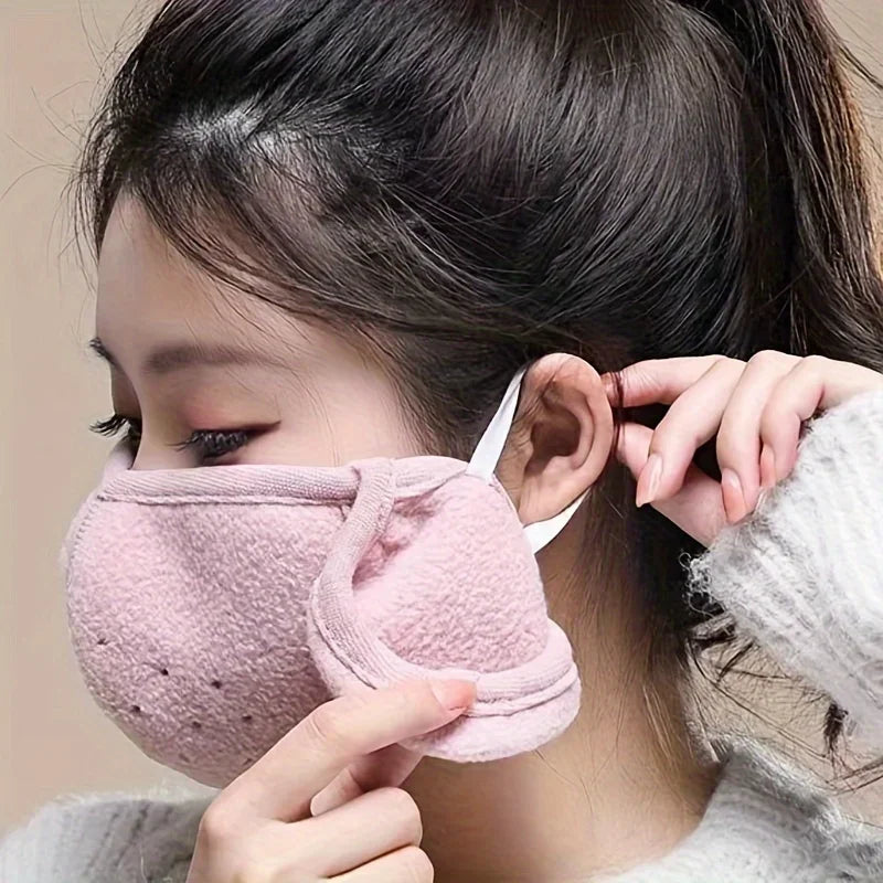 Thermal Windproof Fleece Face Mask For Winter Bike Riding