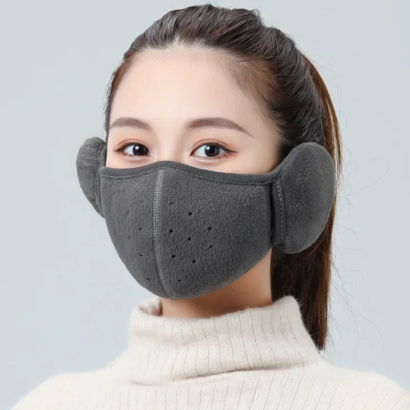 Thermal Windproof Fleece Face Mask For Winter Bike Riding