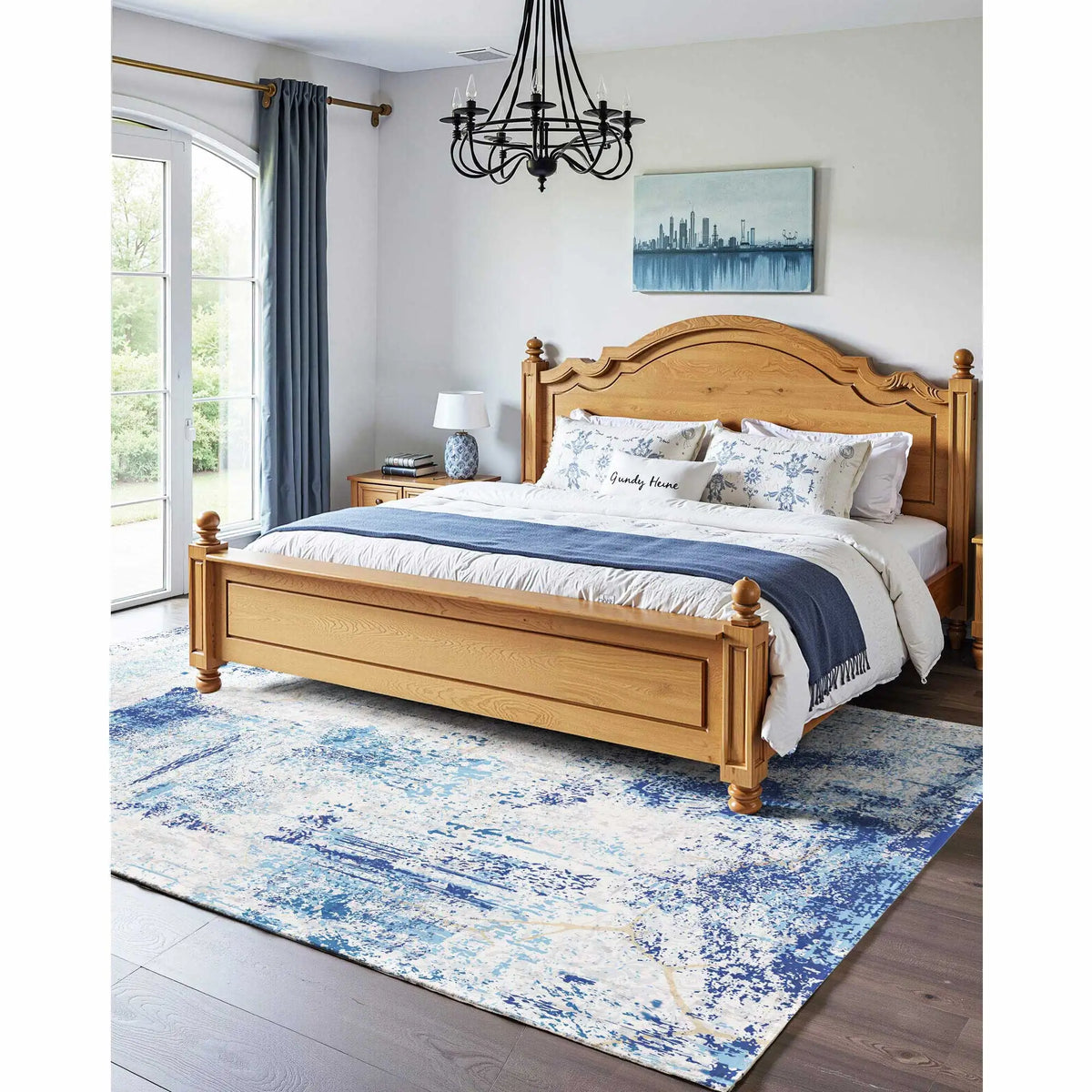 SucceBuy Non Slip Area Rug for Bedrooms and Living Rooms