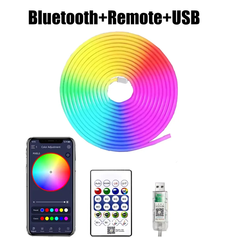 USB Waterproof Bluetooth Music Sync Flexible LED Strip Light