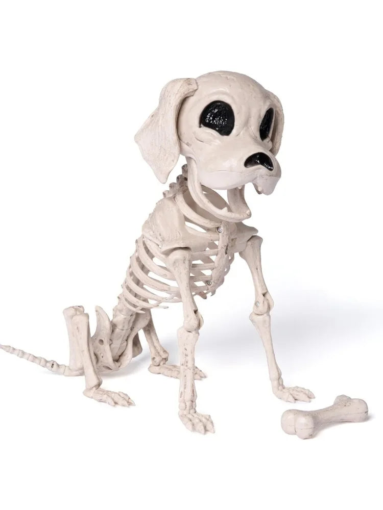 Posable Realistic Dog Skeleton For Halloween Decoration