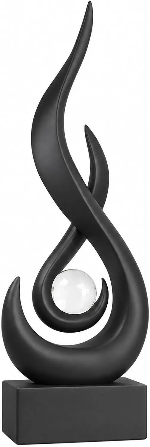 Modern Abstract Flame Decorative Sculpture for Home Interiors