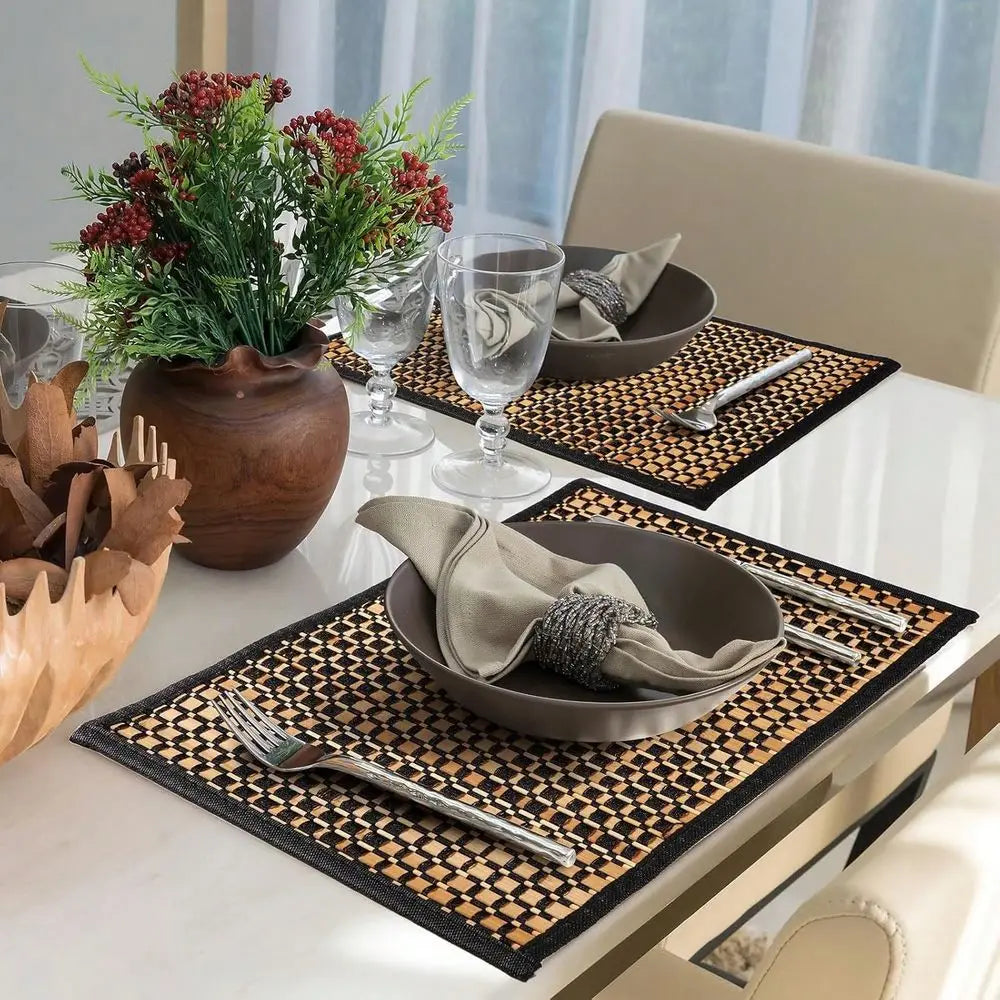 Christmas Washable Heat Resistant Placemats for Dining and Kitchen Tables