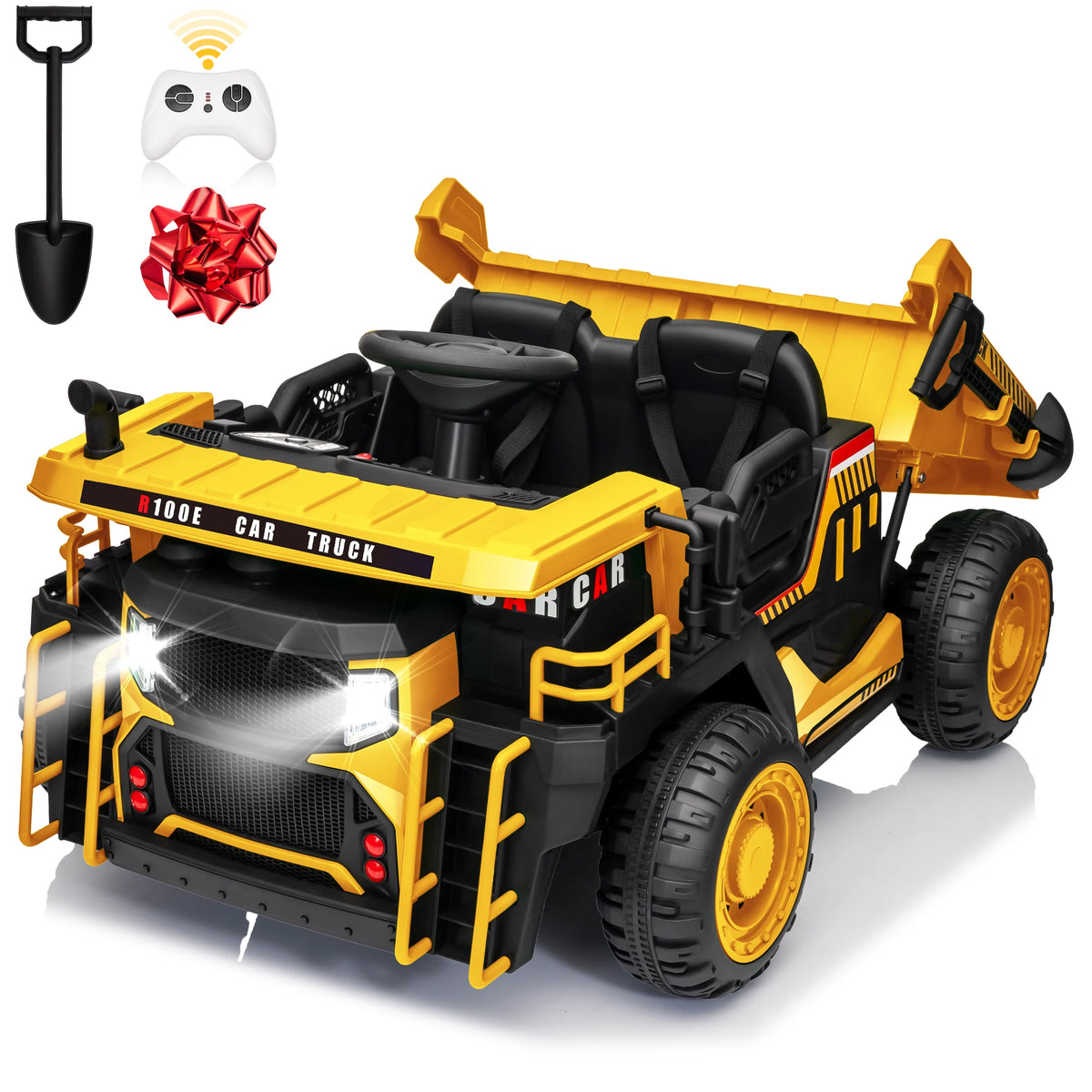 JOYRACER Electric Ride On Dump Truck With Remote Control