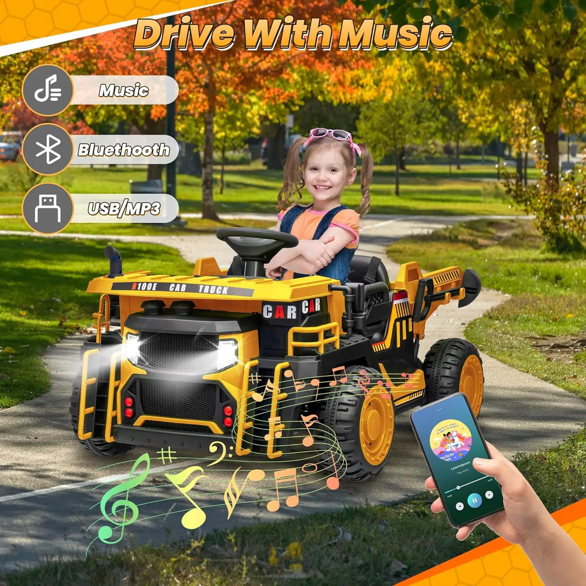 JOYRACER Electric Ride On Dump Truck With Remote Control