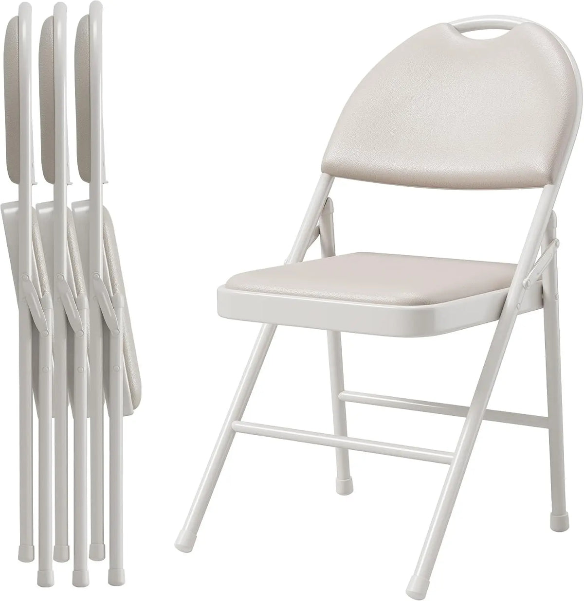 Garvee Cushioned Metal Folding Chair For Indoor And Outdoor Use