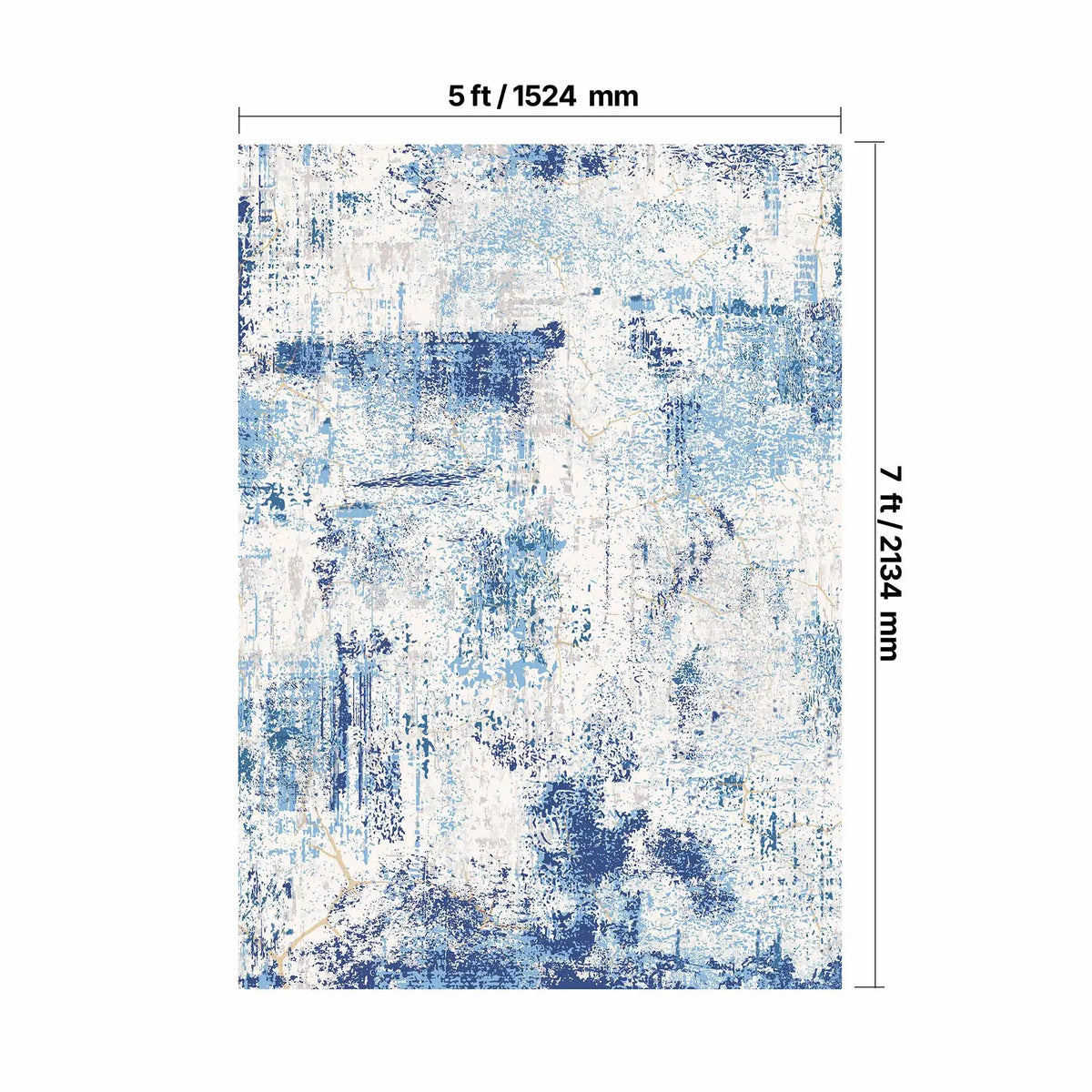 SucceBuy Non Slip Area Rug for Bedrooms and Living Rooms