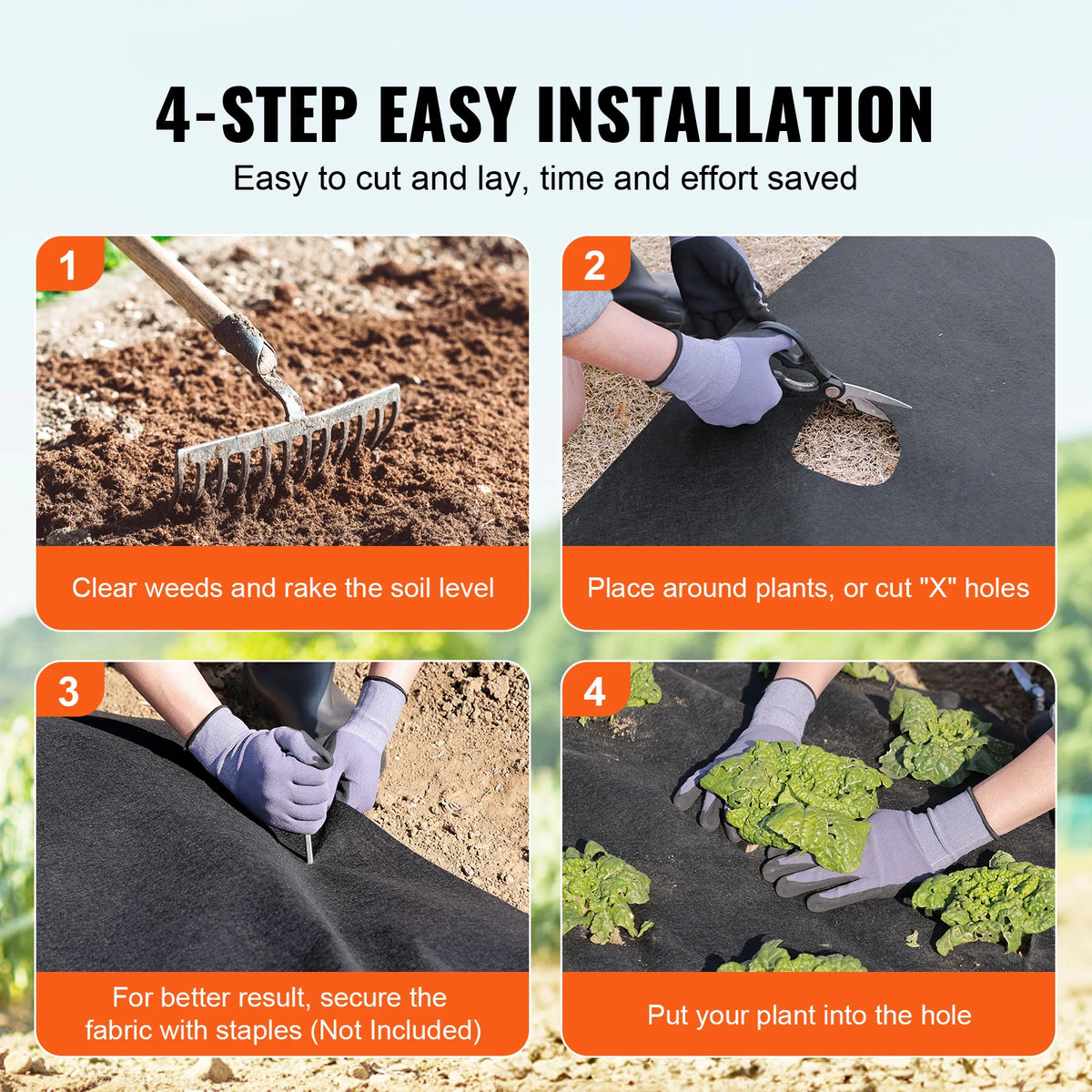 SucceBuy Nonwoven Geotextile Fabric for Driveways and Drainage