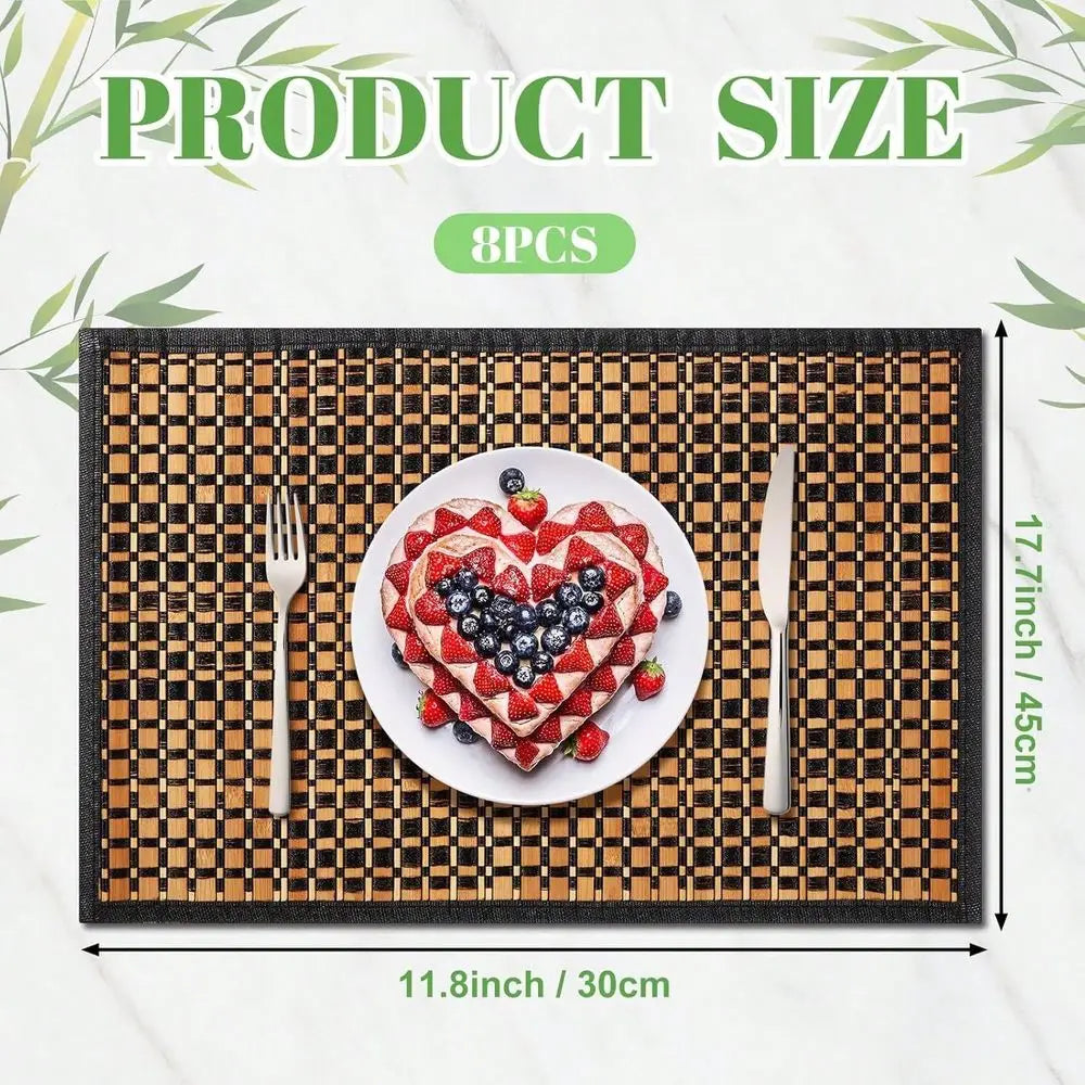 Christmas Washable Heat Resistant Placemats for Dining and Kitchen Tables