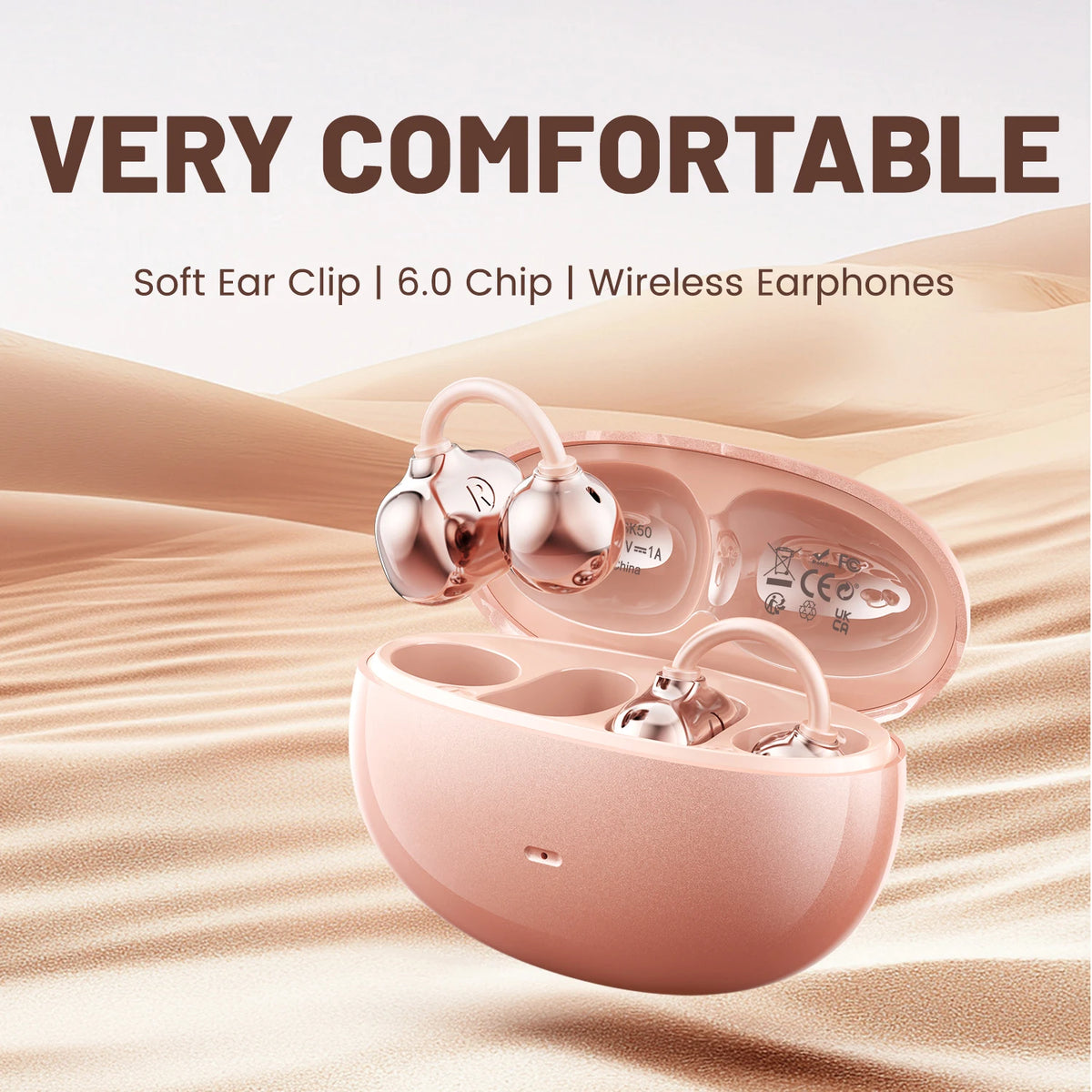 Insonixn Wireless Open Ear Clip Bluetooth Earbuds With Mic