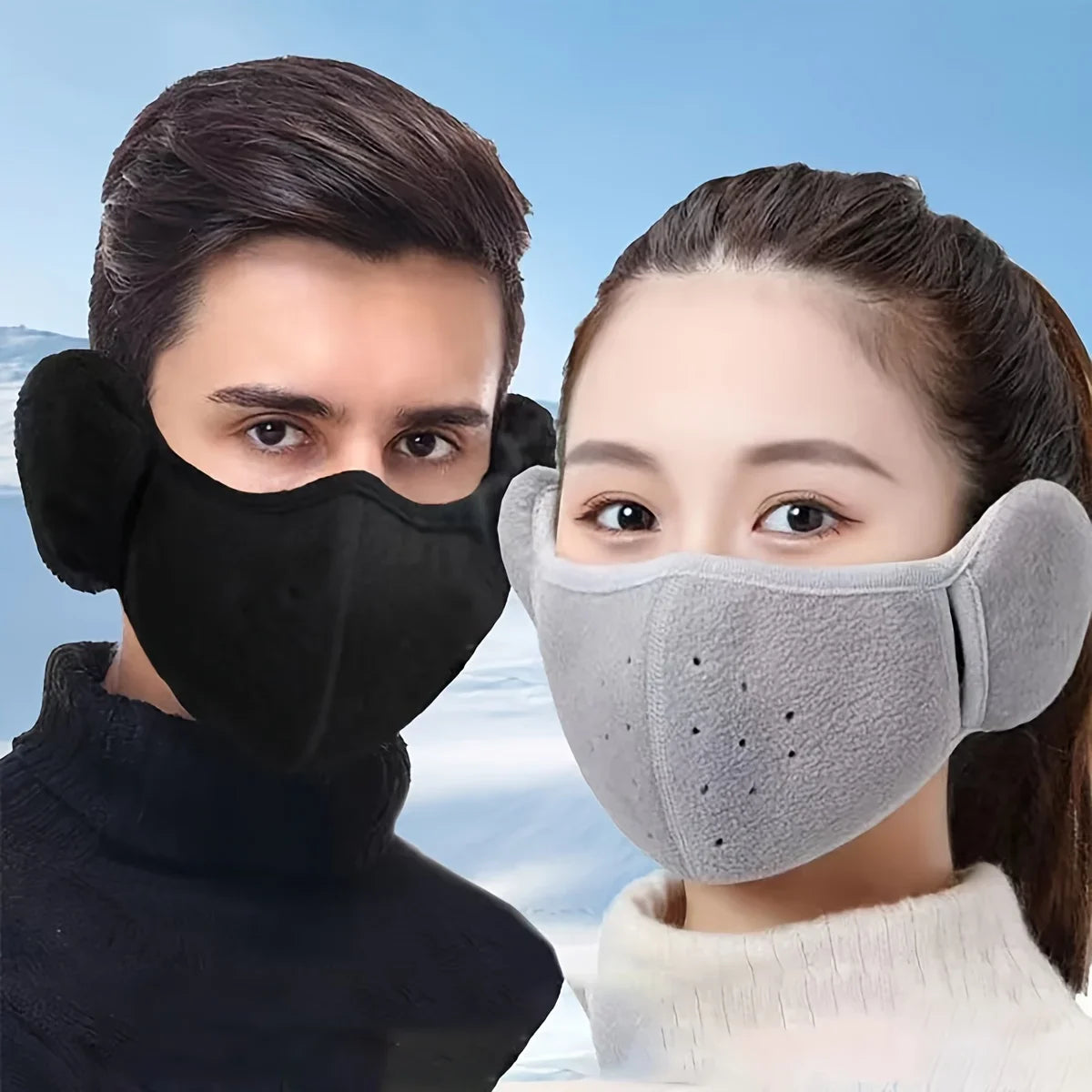 Thermal Windproof Fleece Face Mask For Winter Bike Riding