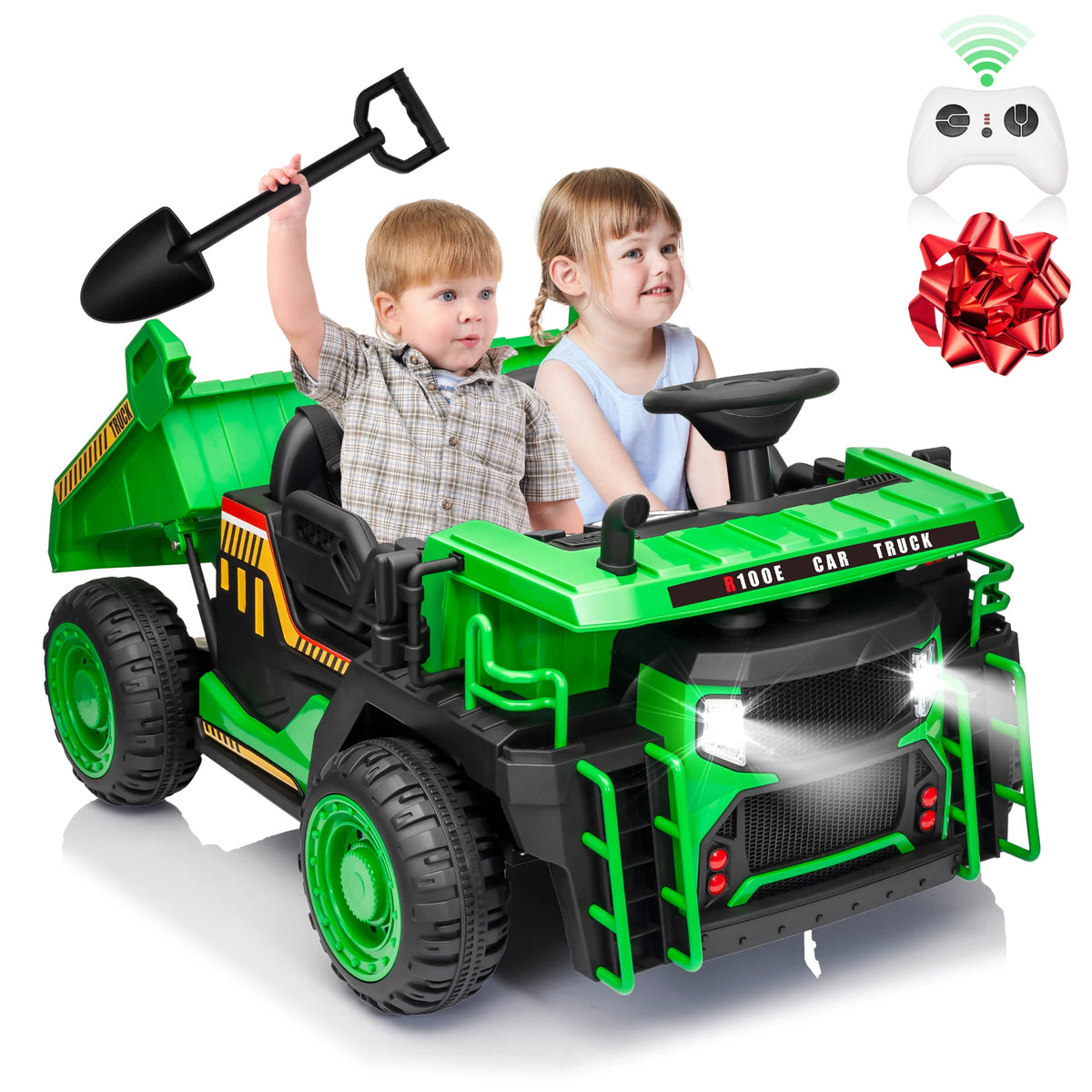 JOYRACER Electric Ride On Dump Truck With Remote Control
