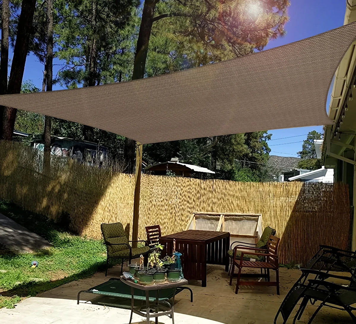 Premium Durable Polyethylene Yard Shade Net For Patio Garden Privacy