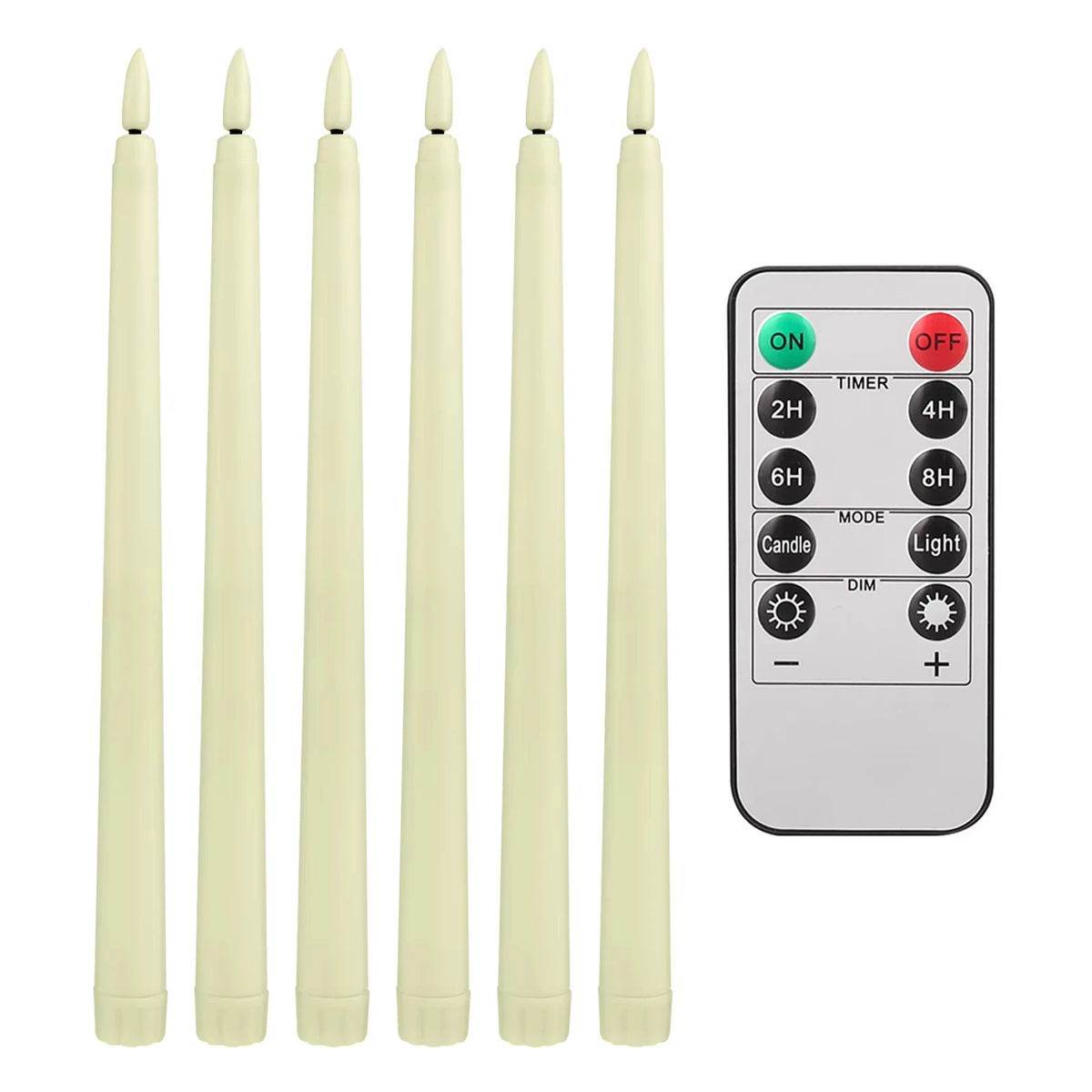 LED Flameless Taper Candles With Remote For Elegant Home Celebrations