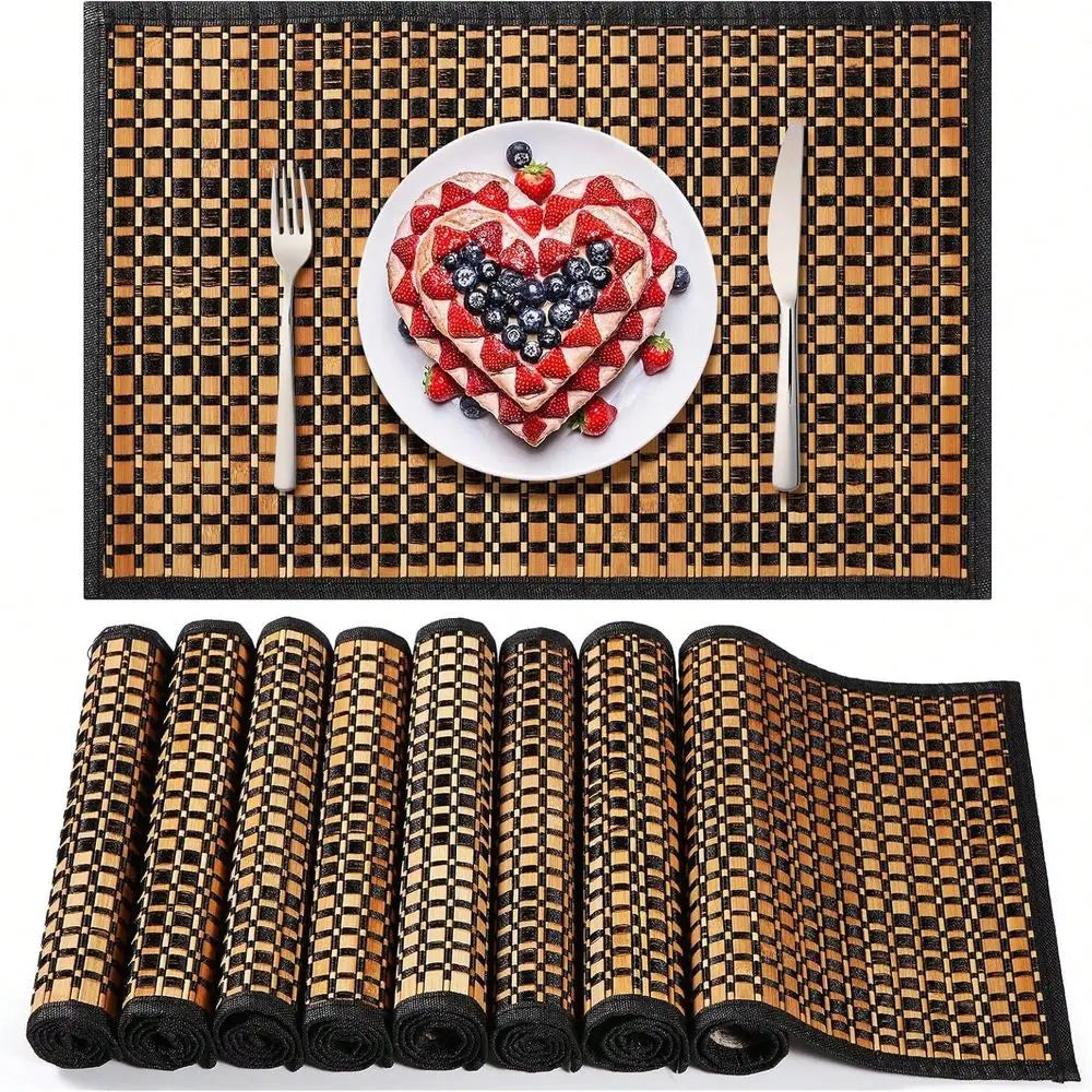 Christmas Washable Heat Resistant Placemats for Dining and Kitchen Tables