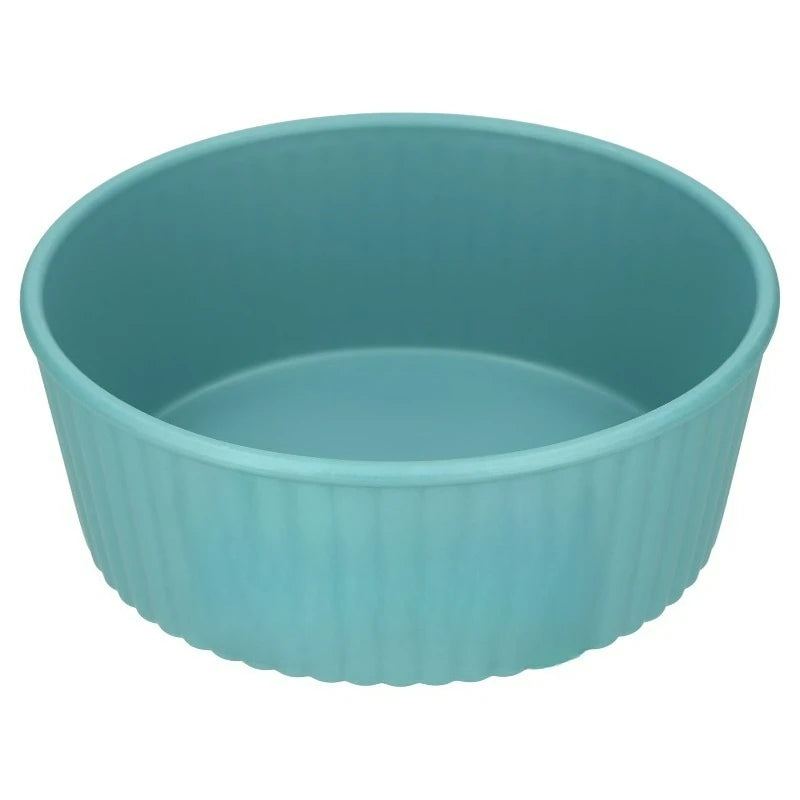 Woof Pet Bowl With Embossed Bone Design For Daily Feeding