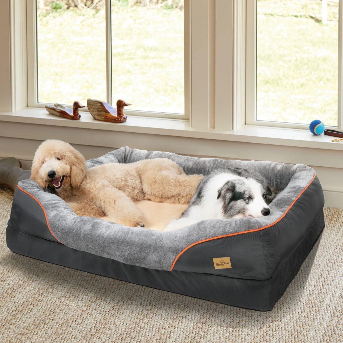 Bingopaw Removable Fleece Dog Bed With Waterproof Washable Cover