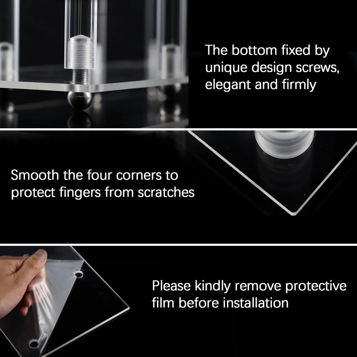 Vincigant Seven Arm Acrylic Candelabra For Elegant Table Decor