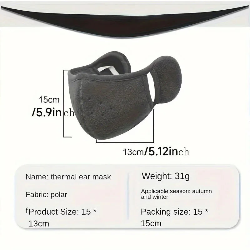 Thermal Windproof Fleece Face Mask For Winter Bike Riding