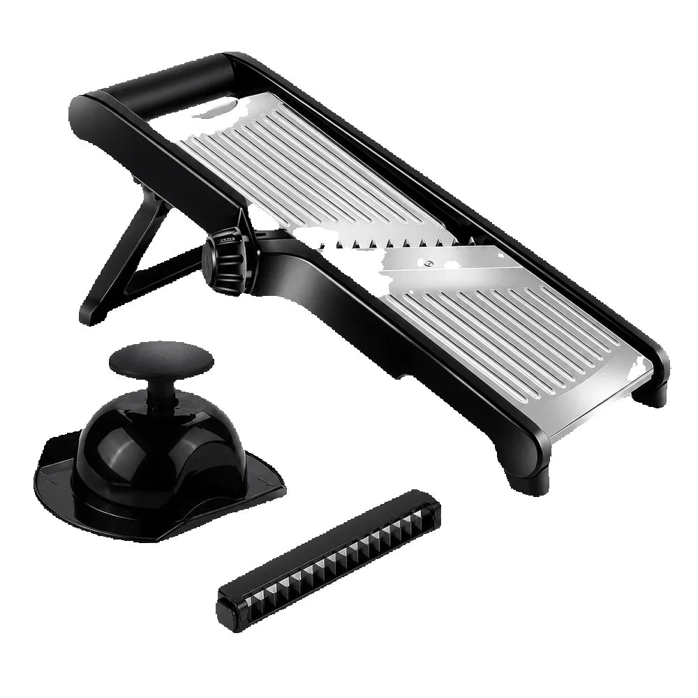 Adjustable Mandoline Slicer With Food Holder For Kitchen Use