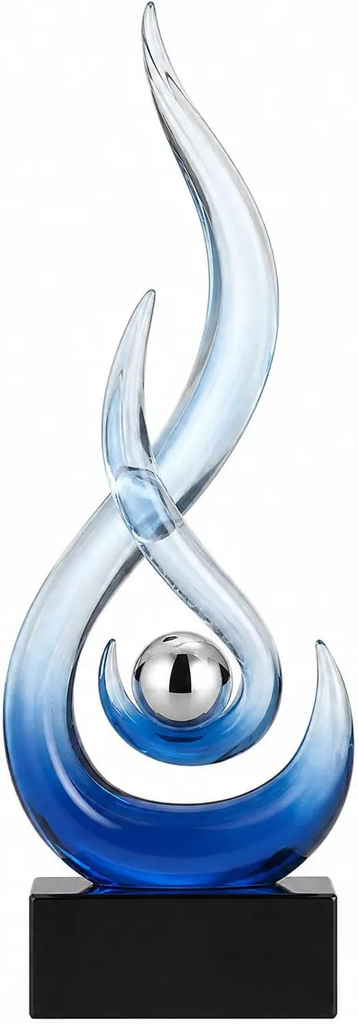 Modern Abstract Flame Decorative Sculpture for Home Interiors