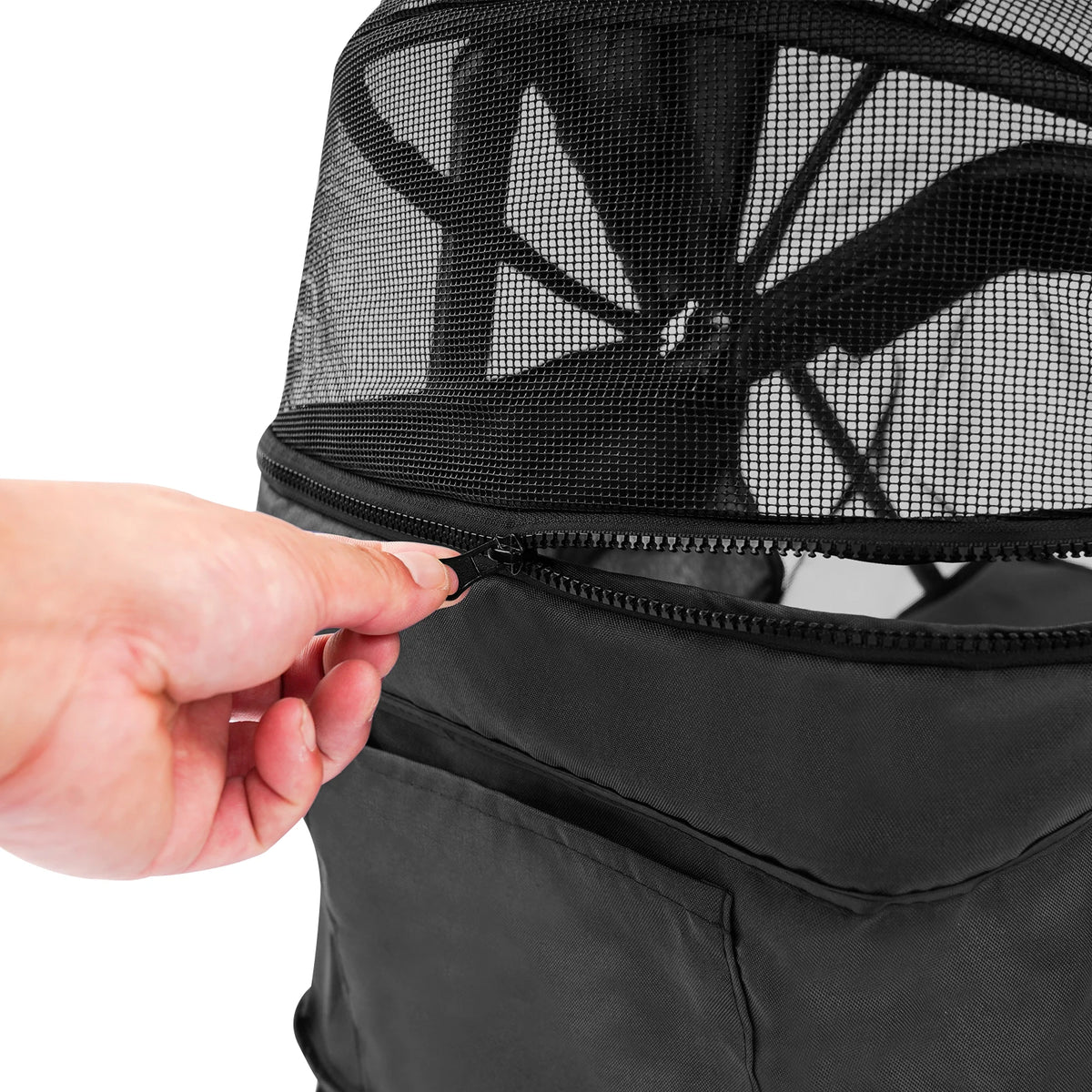 Foldable Ventilated Pet Stroller For Small Dogs And Cats