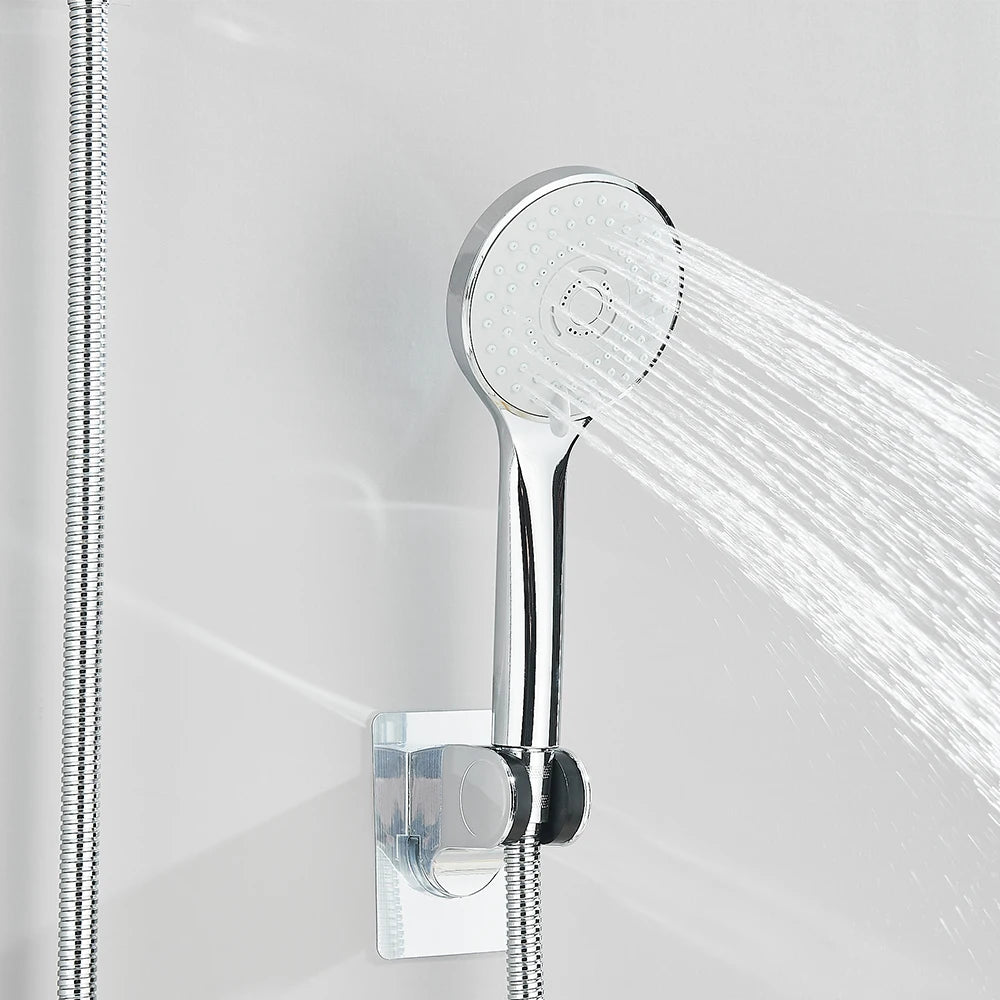 Shinesia Square Rainfall Shower Head With Handheld Combo Set
