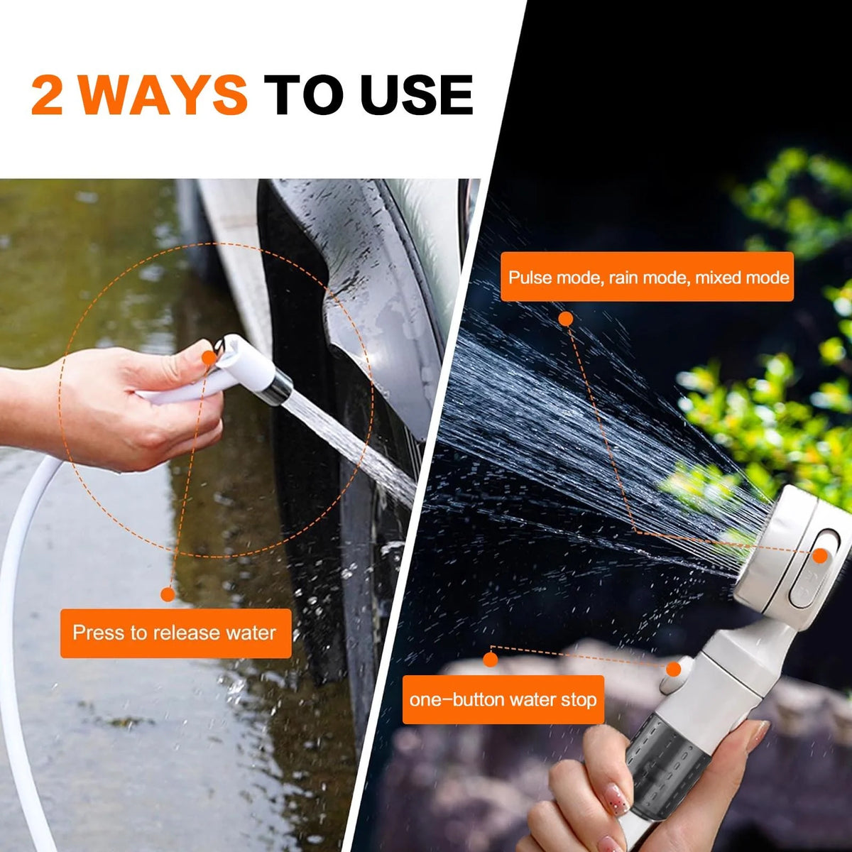 Portable Rechargeable Handheld Pet Shower Sprayer Kit