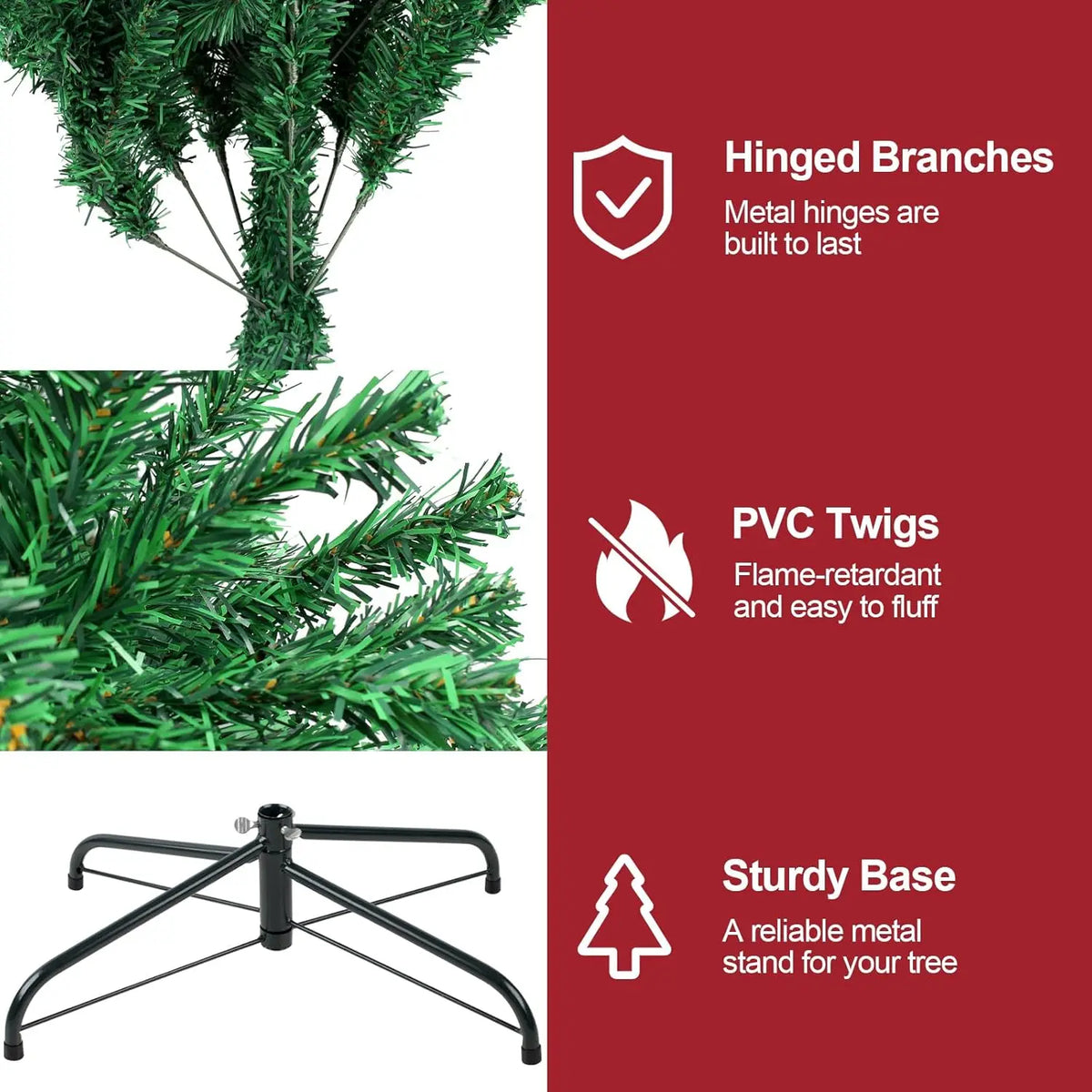 Artificial Christmas Tree Featuring 1000 Branches For Holiday Decoration