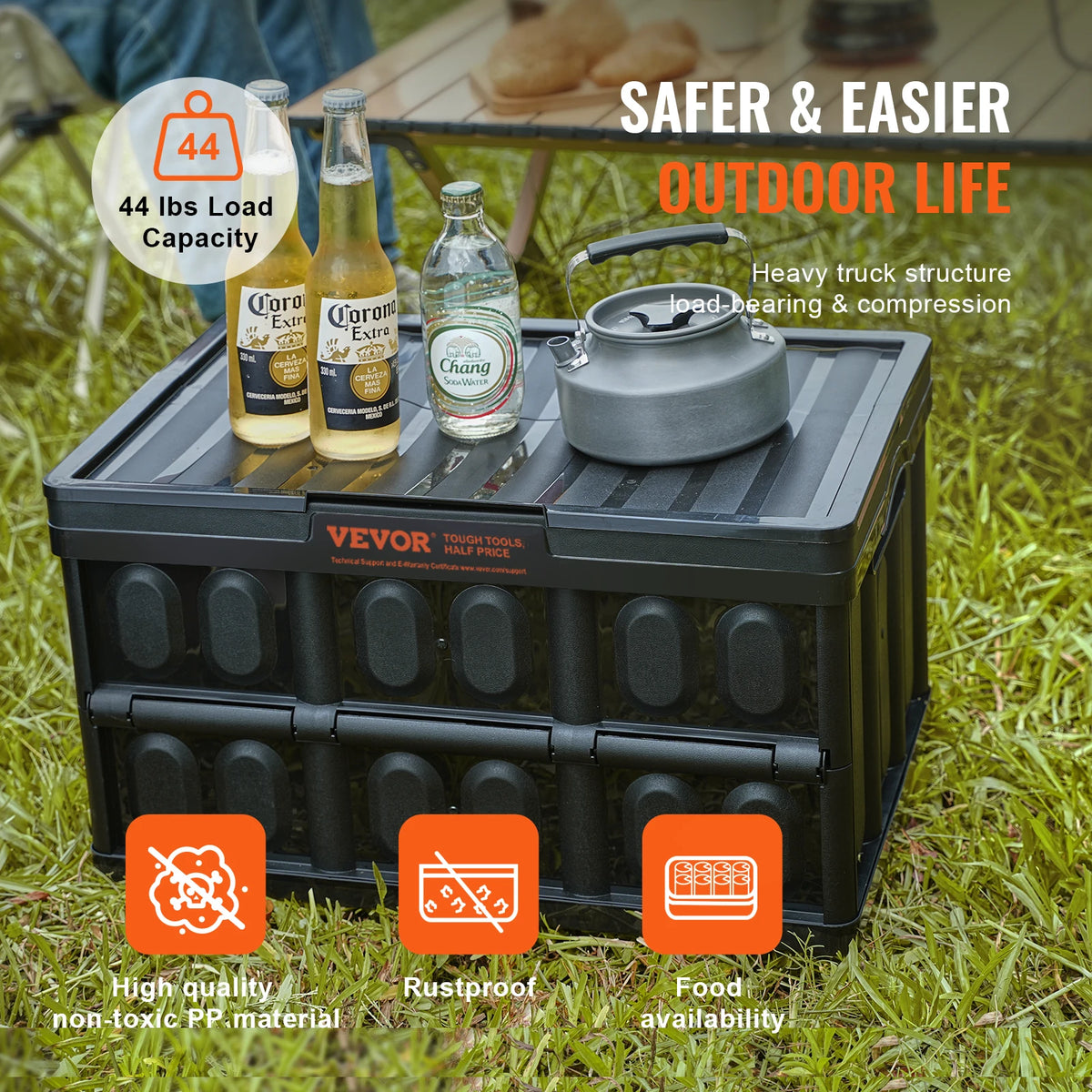 Collapsible Stackable Storage Bins With Lids For Home Organization