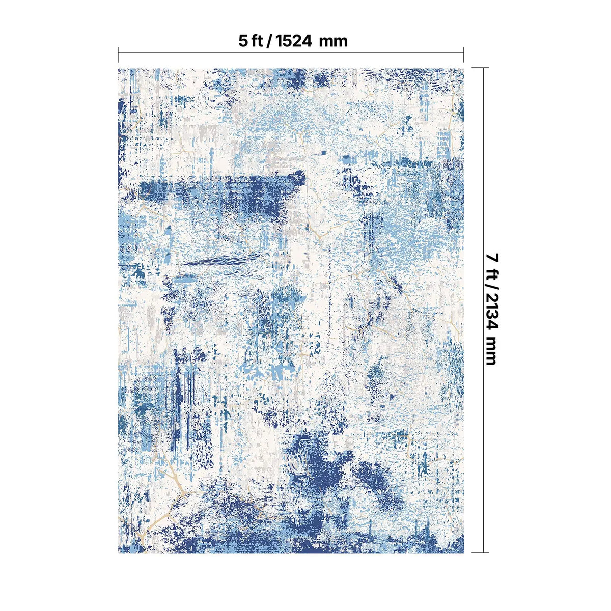 SucceBuy Non Slip Area Rug for Bedrooms and Living Rooms