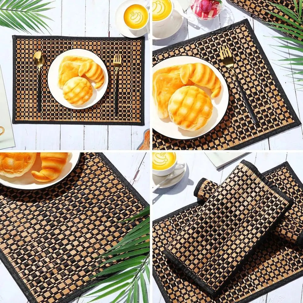 Christmas Washable Heat Resistant Placemats for Dining and Kitchen Tables